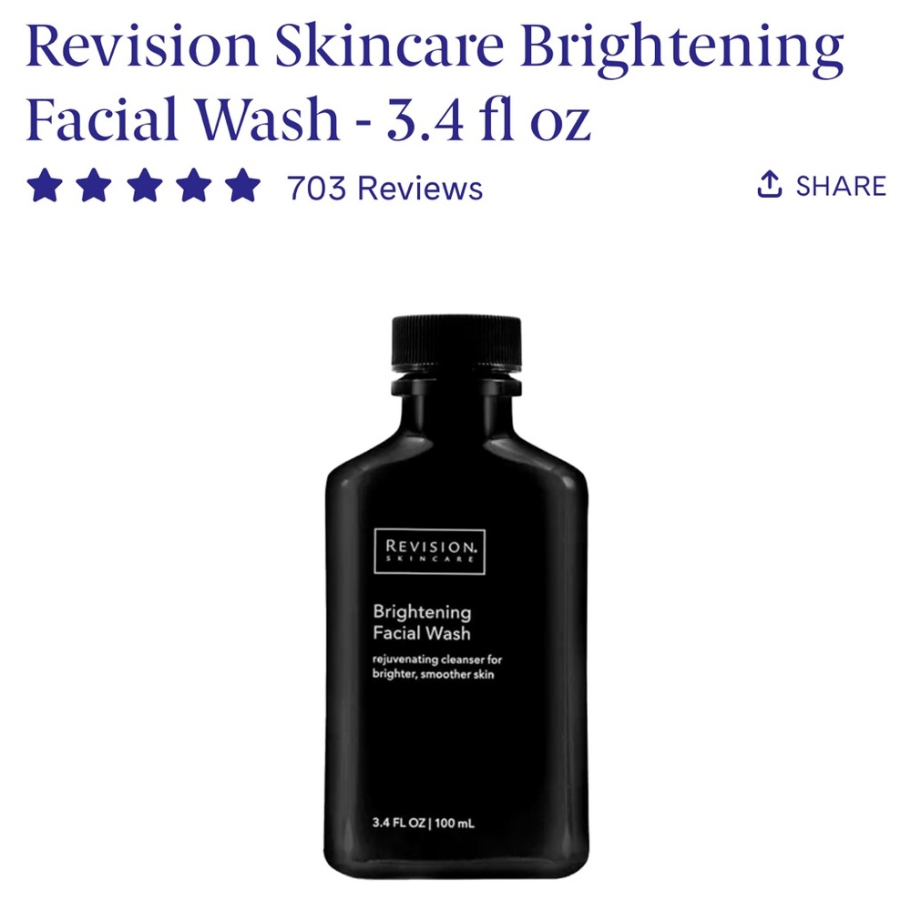 Revision Skincare Brightening Facial Wash